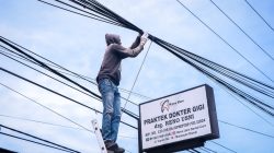 Pemko Pekanbaru dan Apjatel Mulai Tertibkan Kabel FO Semrawut